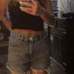 Dynamite Blue Jean Shorts